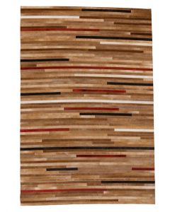 Patchwork Leather/Cowhide Rug 11P4067 140x200cm 1
