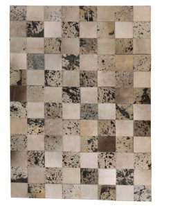Patchwork Leather/Cowhide Rug 11P4156 120x180cm 1