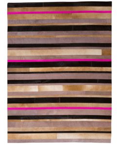 Patchwork Leather/Cowhide Rug 12P5079 120x180cm 1